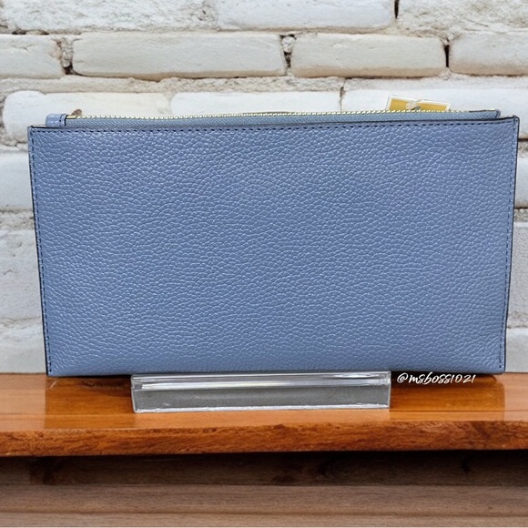 Michael Kors Large Zip Wristlet in Denim NWT - Picture 2 of 4